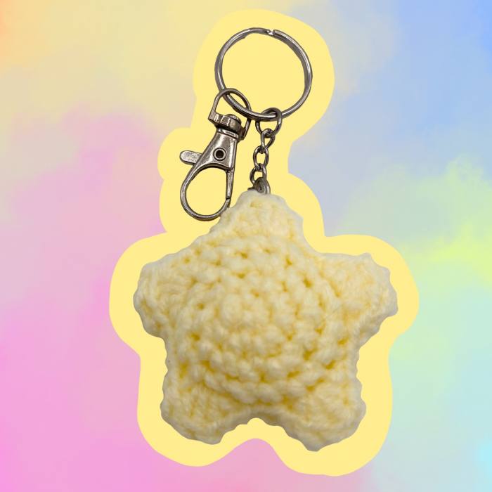 Pastel Star Keyring