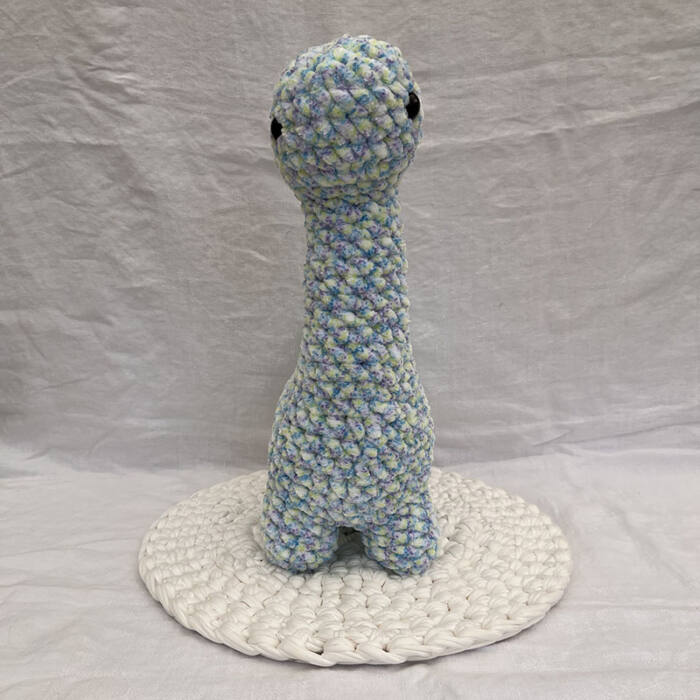 Giant Green and Blue Dino Plushie