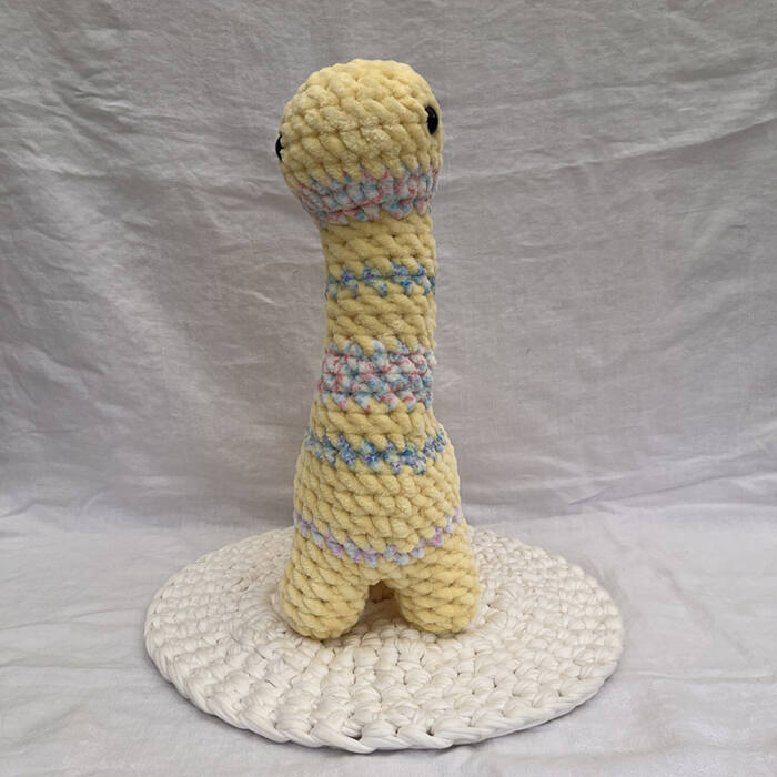 Giant Yellow Scrappy Dino Plushie