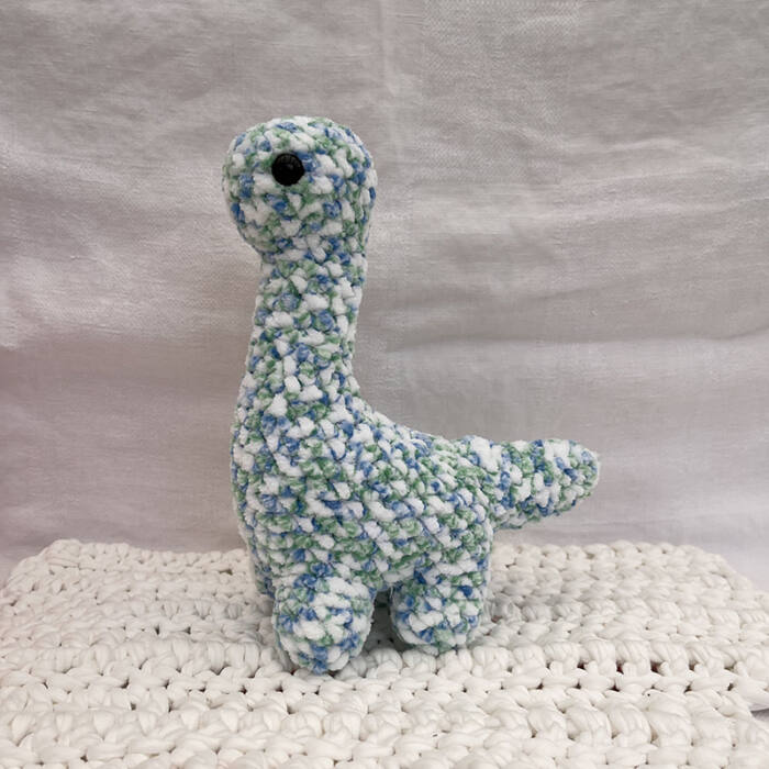 Green and Blue Dino Plushie - Image 2