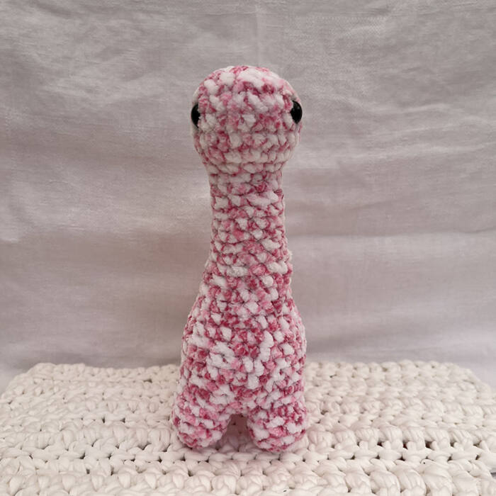Pink Dino Plushie