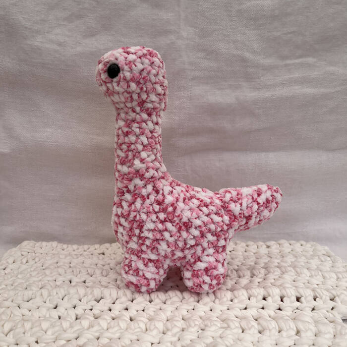 Pink Dino Plushie - Image 2