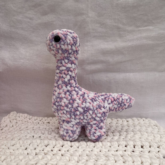 Purple and Pink Dino Plushie - Image 2