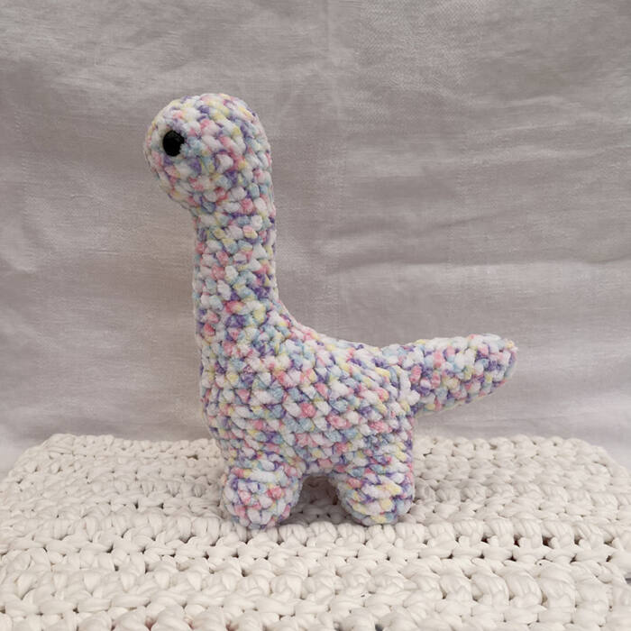 Rainbow Dino Plushie - Image 2