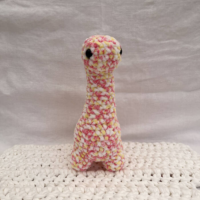 Yellow and Pink Dino Plushie