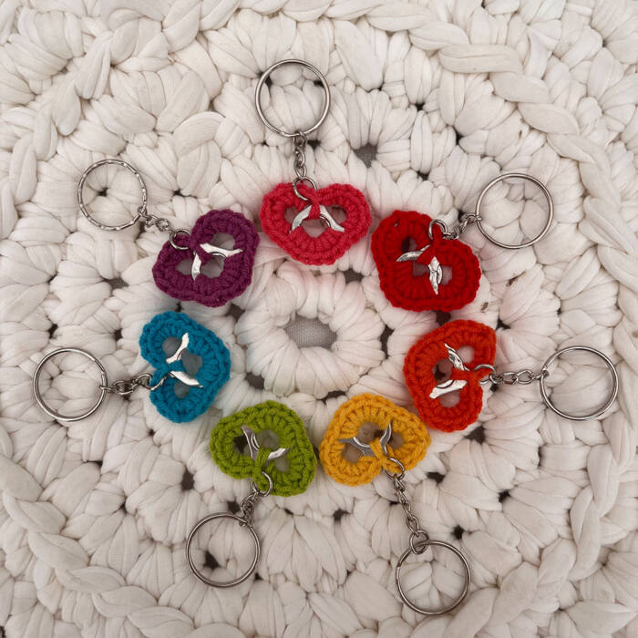 Can Tab Heart Keyring