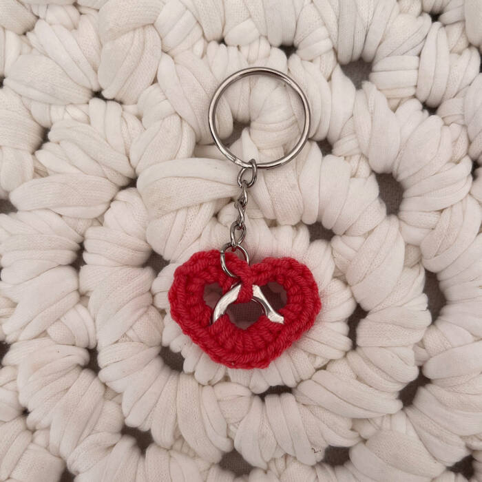Can Tab Heart Keyring - Image 2