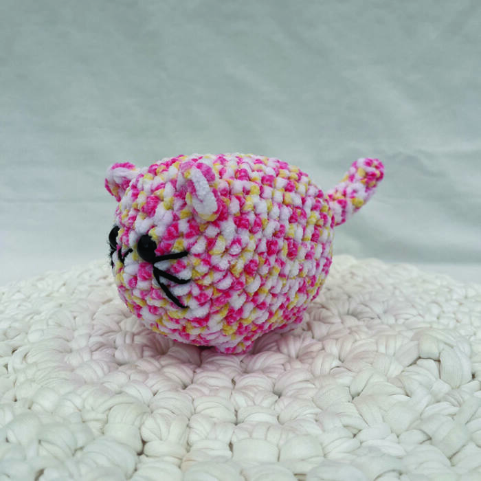 Yellow and Pink Loaf Cat - Image 3